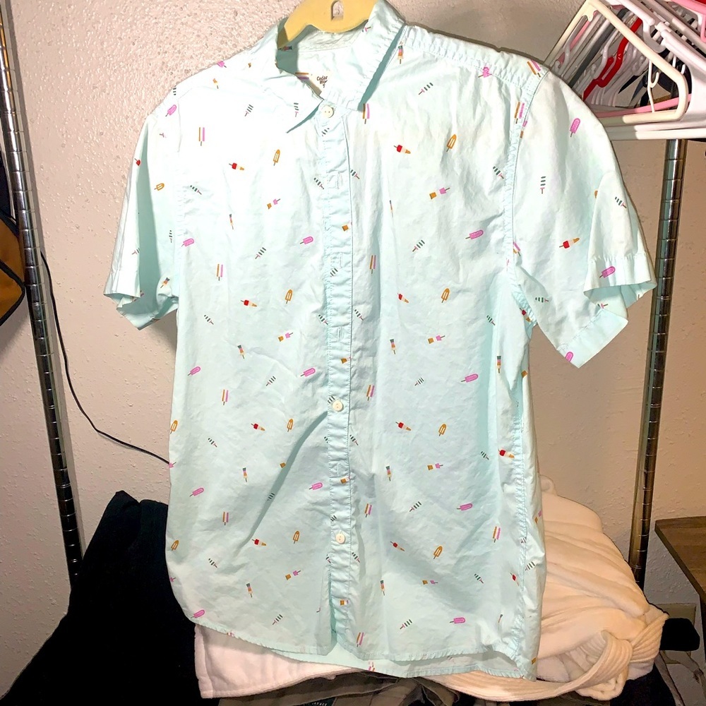Cedar Wood State Men’s Short Sleeve Button down